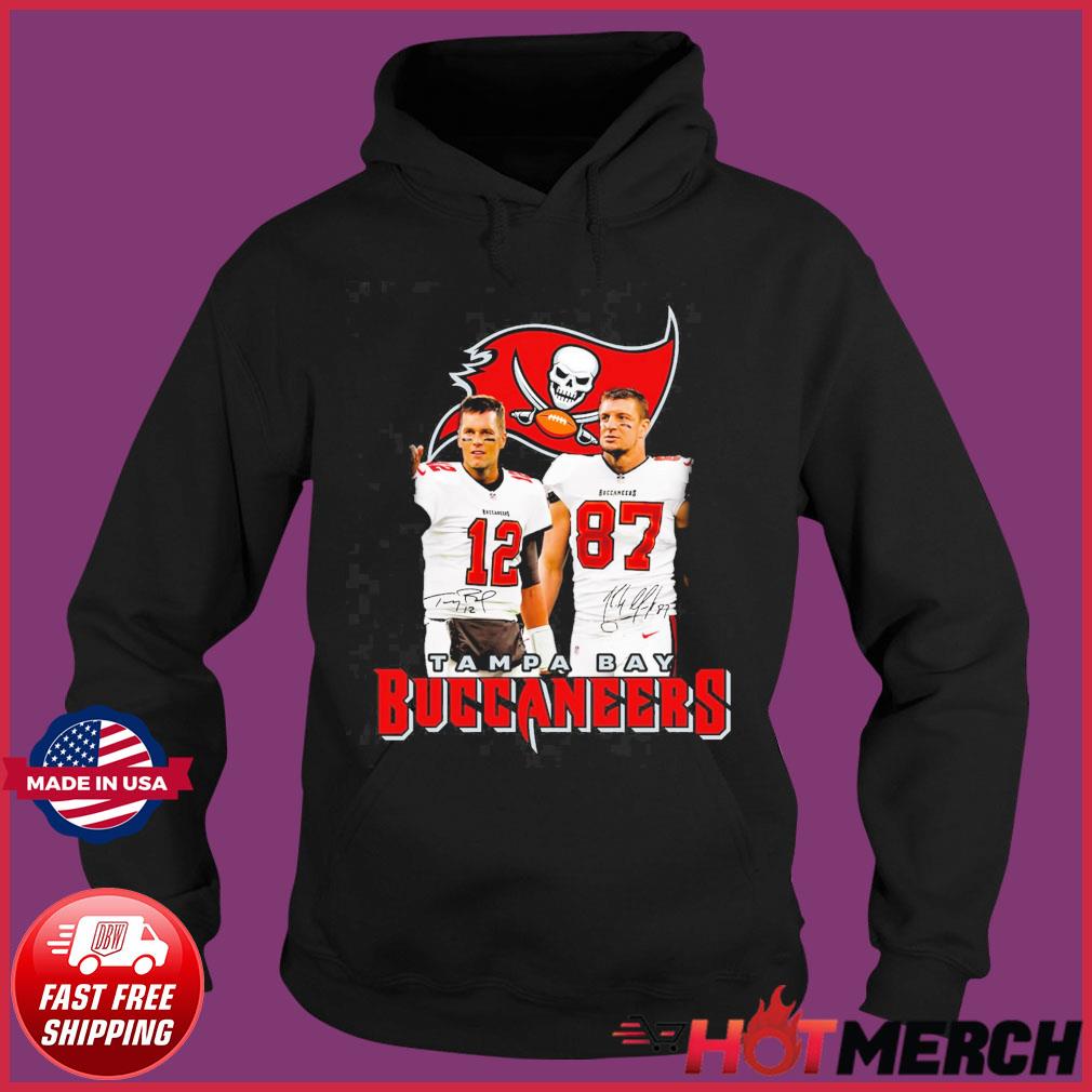 Rob Gronkowski Tampa Bay Buccaneers Charcoal T-Shirt , Tom Brady