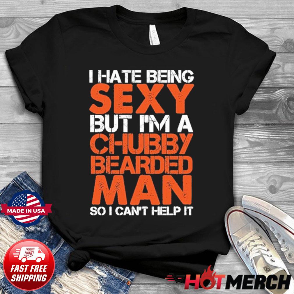 chubby bearded man t shirt