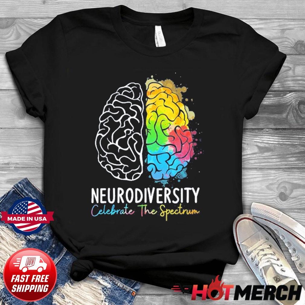 ADHD Rainbow Hearts Graphic Tee Autism Unisex T Shirt Neurodiversity Shirt