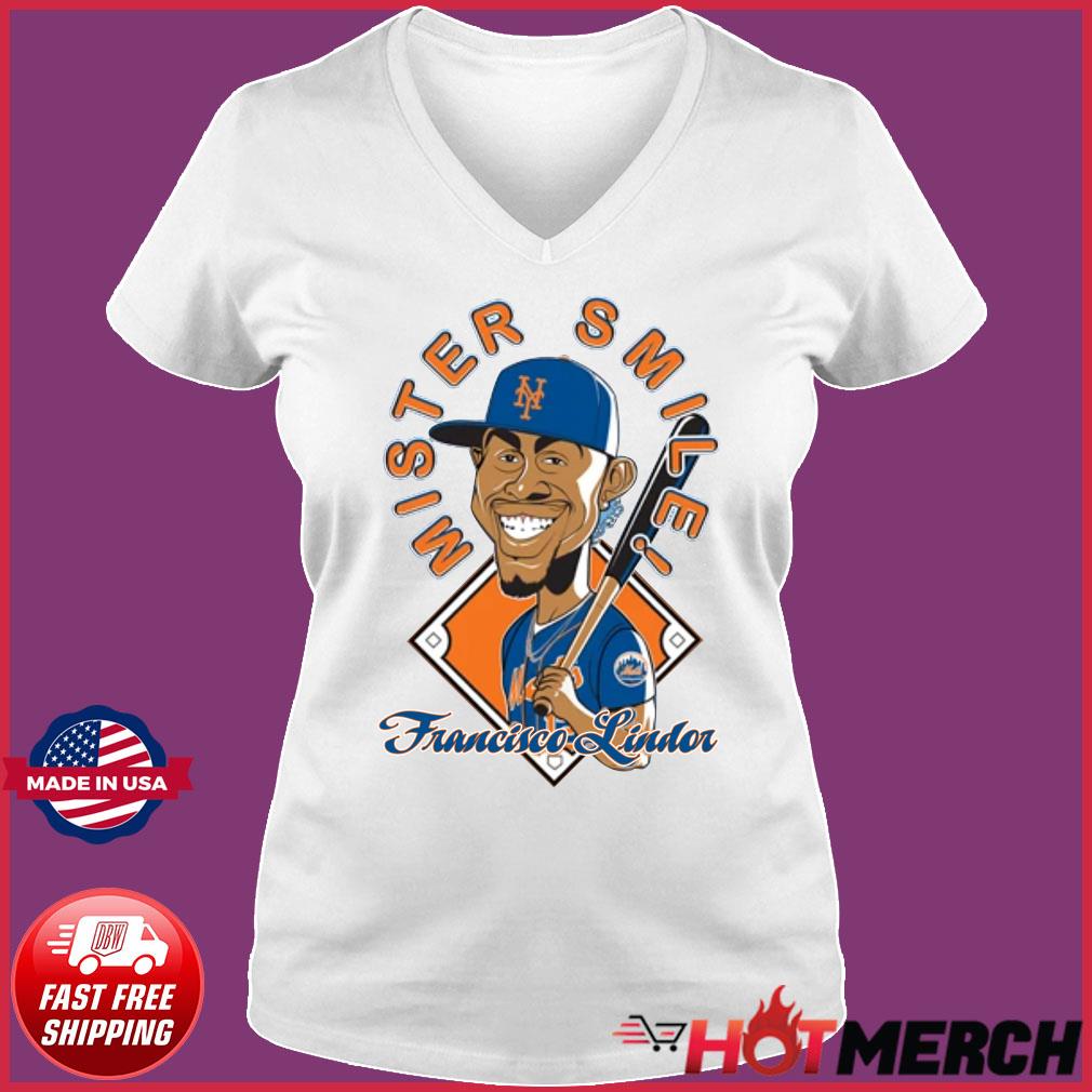 Mr. Smile Francisco Lindor T-shirt (LADIES)