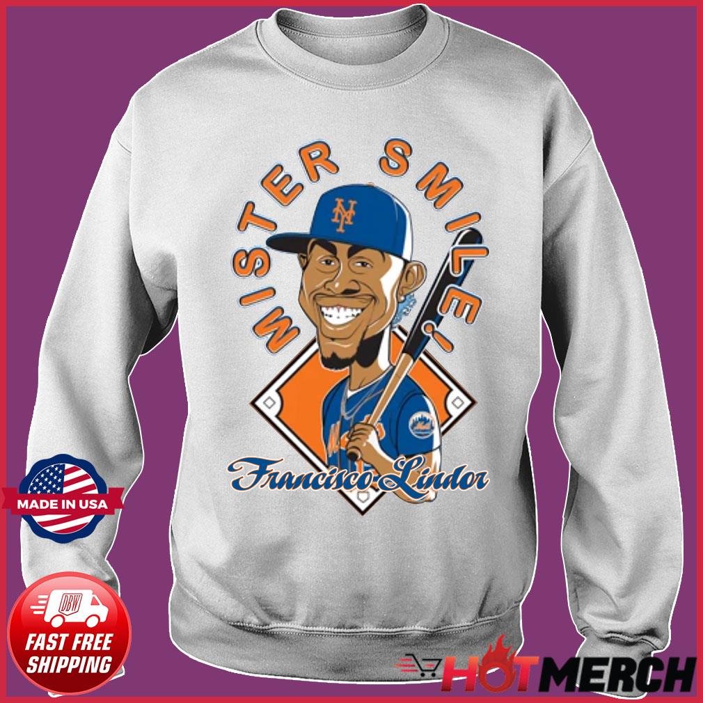Official Mr. Smile Francisco Lindor Posters Shirt, hoodie, sweater, long  sleeve and tank top