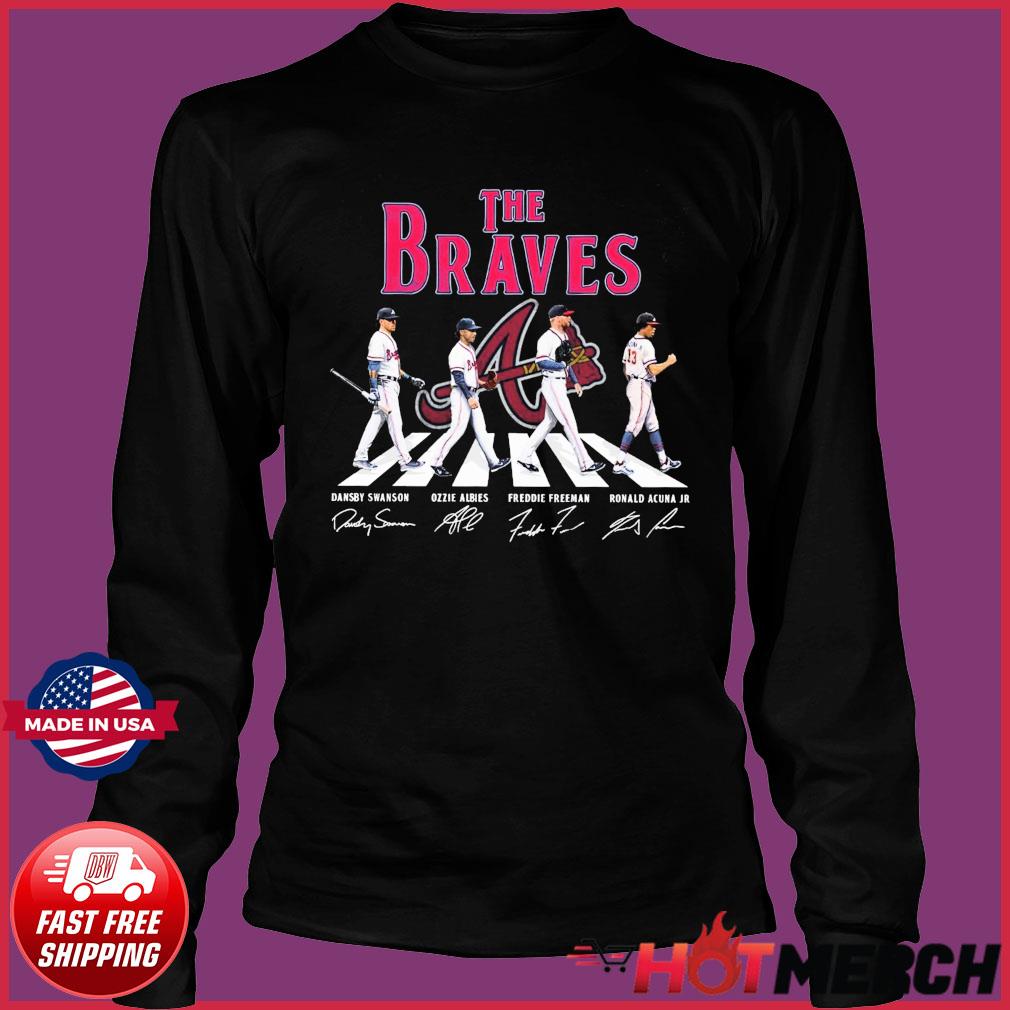 Premium The Atlanta Braves Freddie Freeman Ozzie Albies Dansby Swanson  Ronald Acuna Jr Abbey Road Signatures Shirt, hoodie, sweater, long sleeve  and tank top