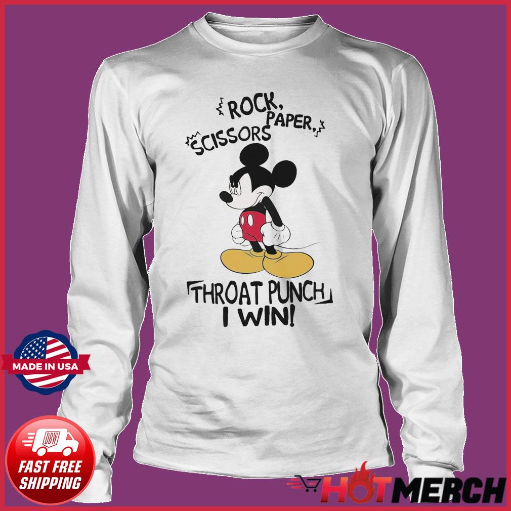 Mickey mouse rock 2024 paper scissors sweatshirt