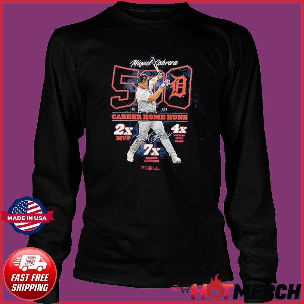 MIguel Cabrera Detroit Tigers 500 Career Home Runs Shirt, hoodie, sweater,  long sleeve and tank top