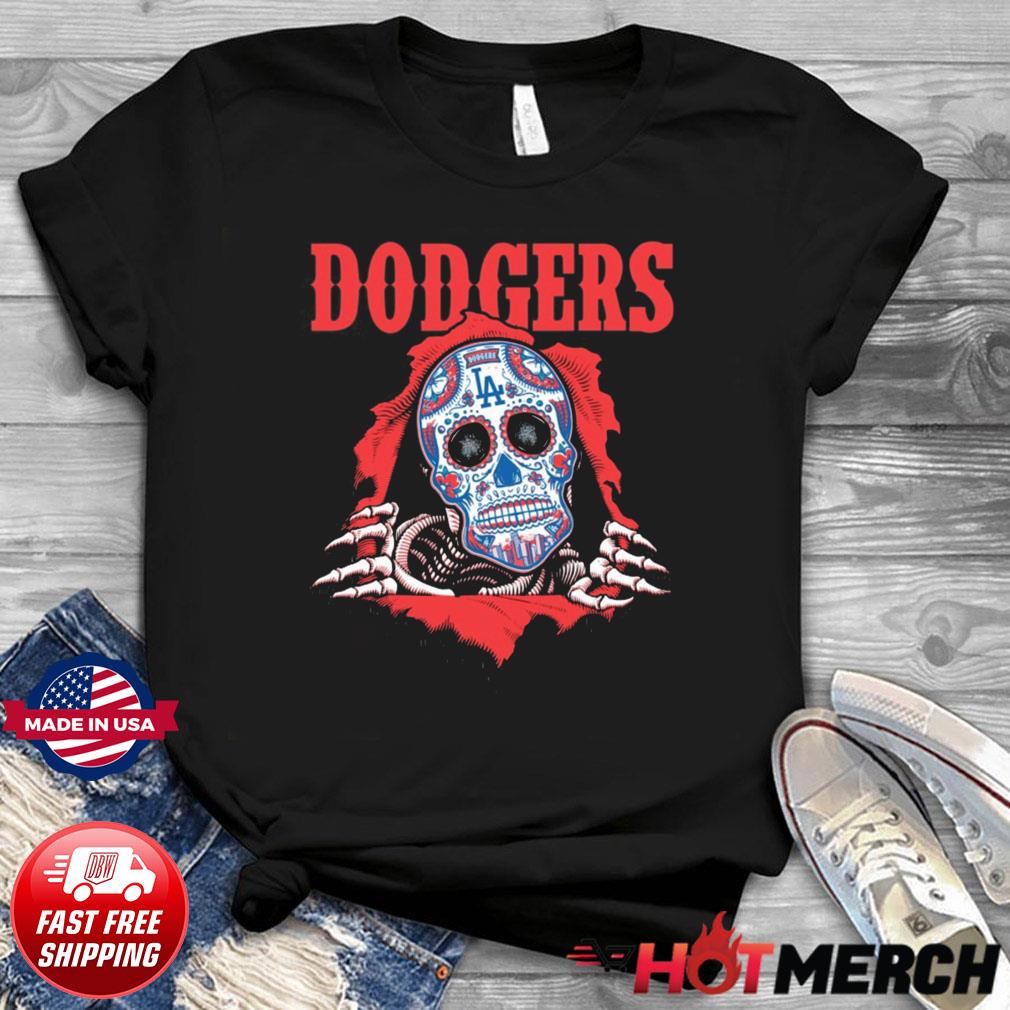 Blood Inside Me Sugar Skull Los Angeles Dodgers Shirt, hoodie