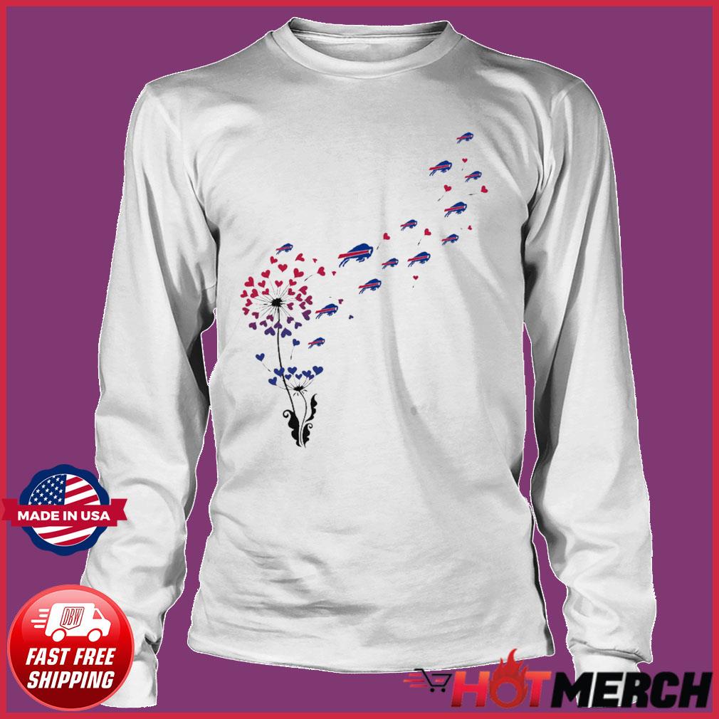 Buffalo Bills Long Sleeve Shirt Dandelion Flower - Jomagift