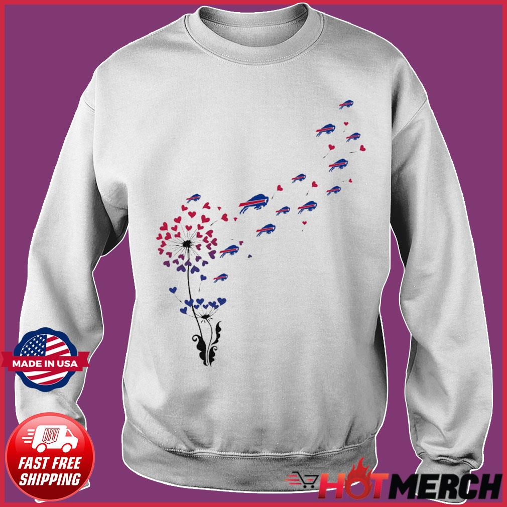 Buffalo Bills Long Sleeve Shirt Dandelion Flower - Jomagift