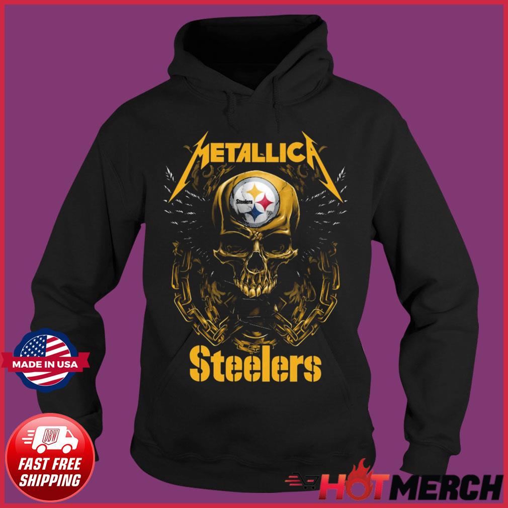 Not only this Metallica skull Pittsburgh Steelers shirt, But It's also  available for the shirt, Unisex hoodie, tank t…