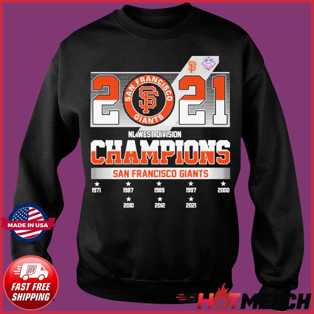 San Francisco Giants 2021 NL west division champions shirt, hoodie, sweater  and v-neck t-shirt