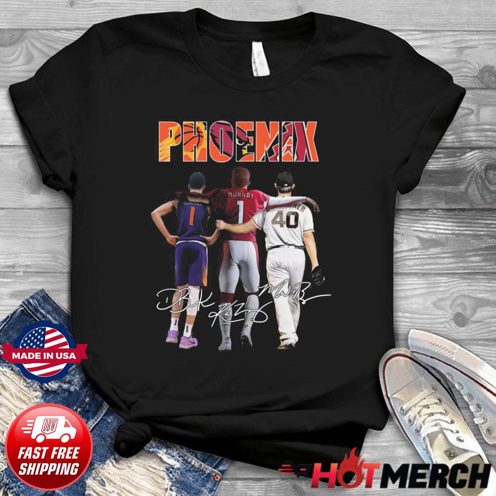 Phoenix Devin Booker Kyler Murray signatures t-shirt, hoodie, sweater,  longsleeve and V-neck T-shirt