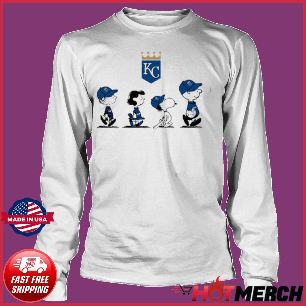 Peanuts Charlie Brown And Snoopy Playing Baseball Kansas City Royals shirt,sweater,  hoodie, sweater, long sleeve and tank top