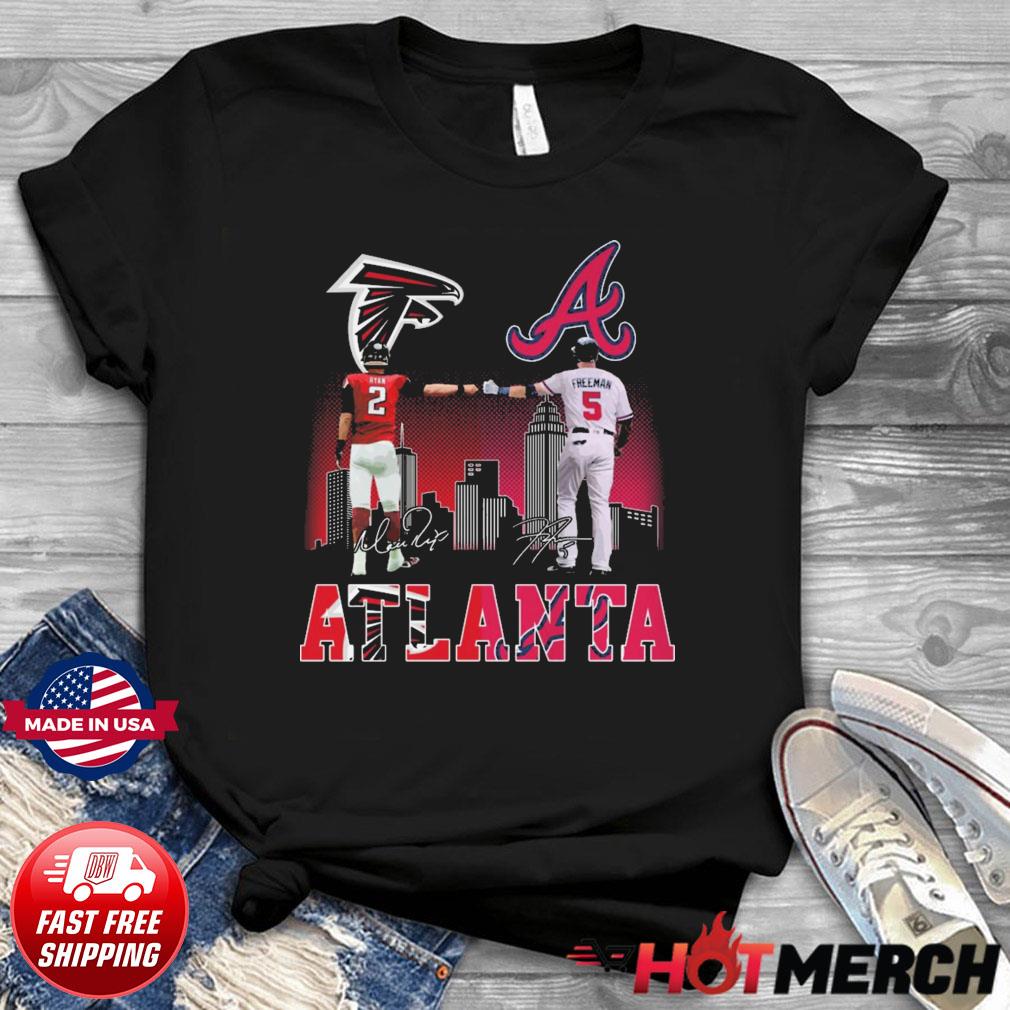 Atlanta sport teams Atlanta Falcons and Atlanta Braves signatures shirt,  hoodie, sweater, long sleeve and tank top