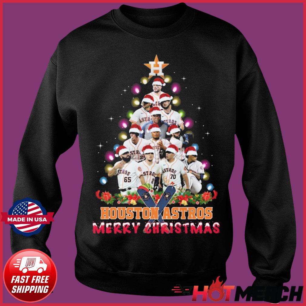 Houston Astros Christmas Tree Baseball Teams 2021 Merry Christmas shirt,  hoodie, sweater, long sleeve and tank top