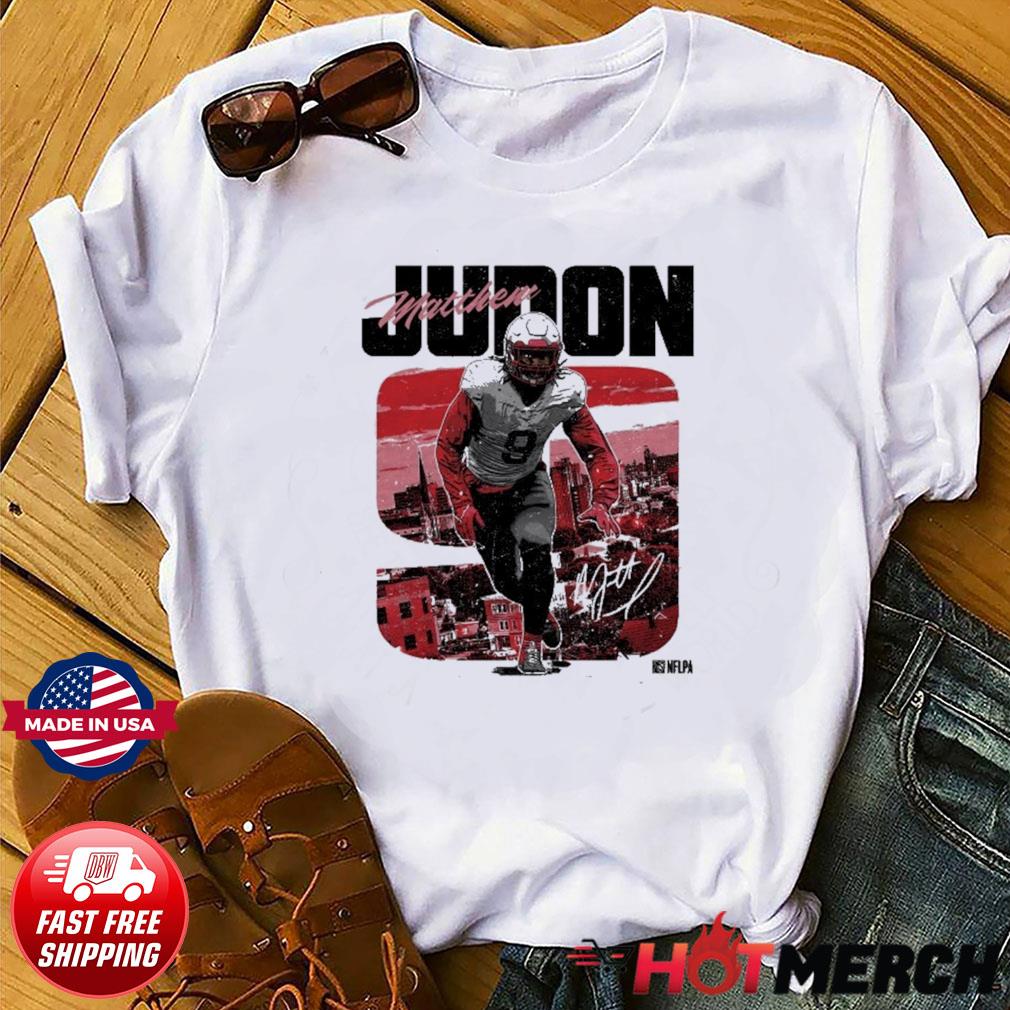 Matthew Judon Shirt New England Football Red Sleeves 