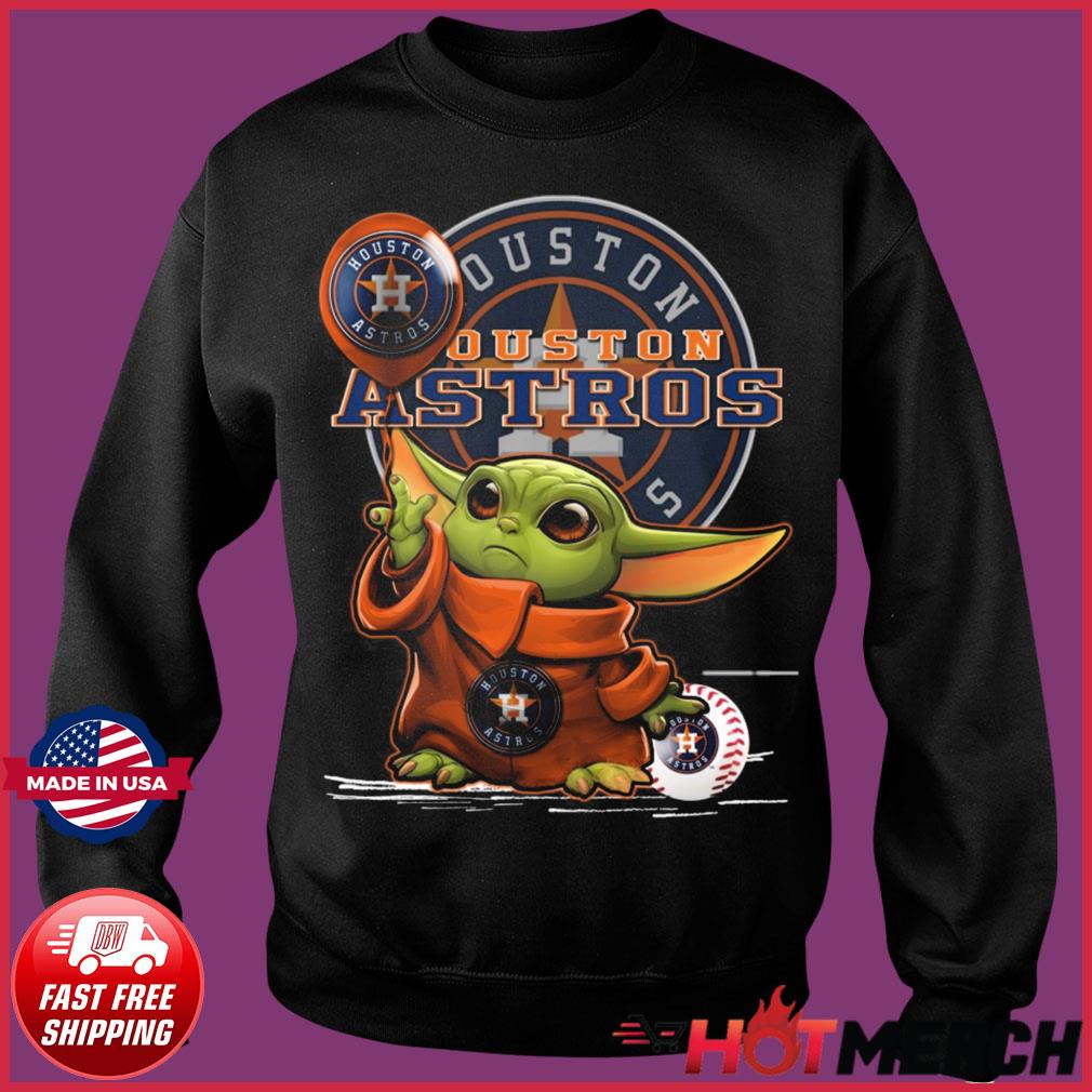 Houston Astros Christmas Baby Yoda Star Wars Funny Happy MLB T-Shirt,  hoodie, sweater, long sleeve and tank top