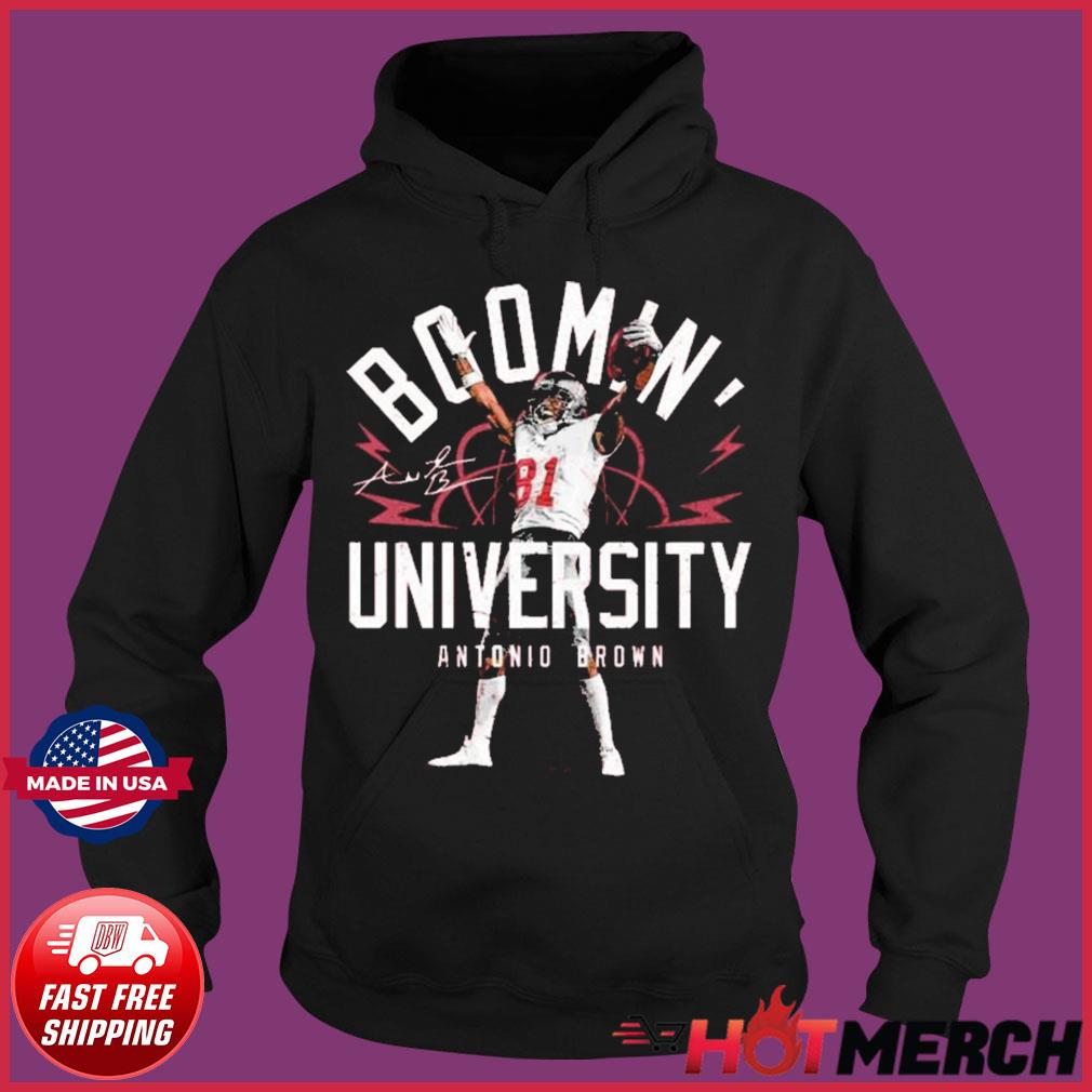 Antonio Brown boomin university signature shirt, hoodie, sweater and v-neck  t-shirt