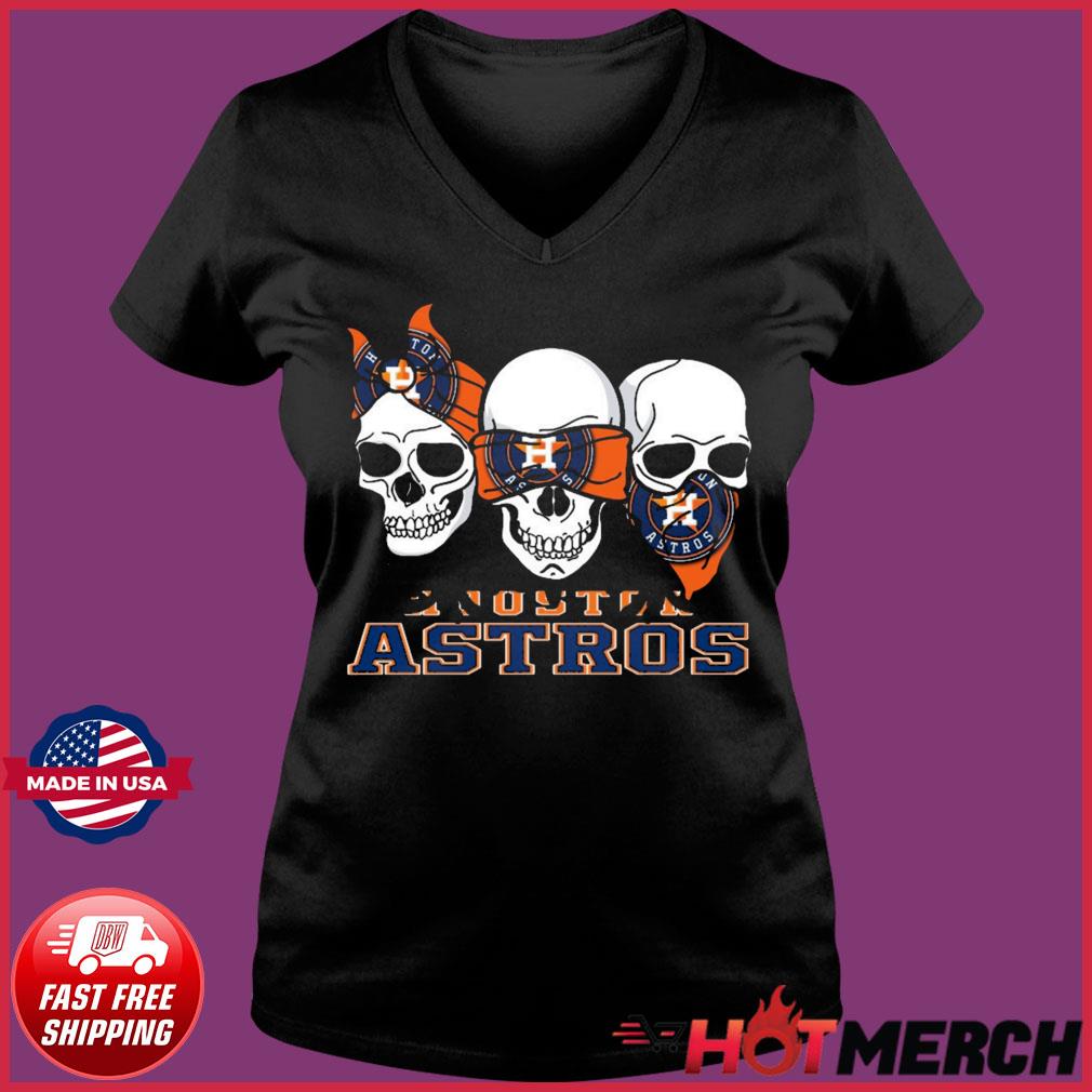 Houston Astros skull shirt, hoodie, sweater and v-neck t-shirt
