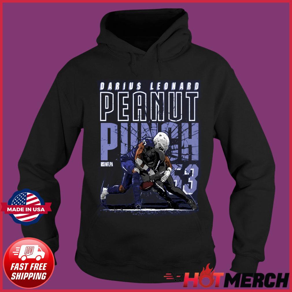 Indianapolis Football Darius Leonard Peanut Punch shirt, hoodie, sweater  and v-neck t-shirt