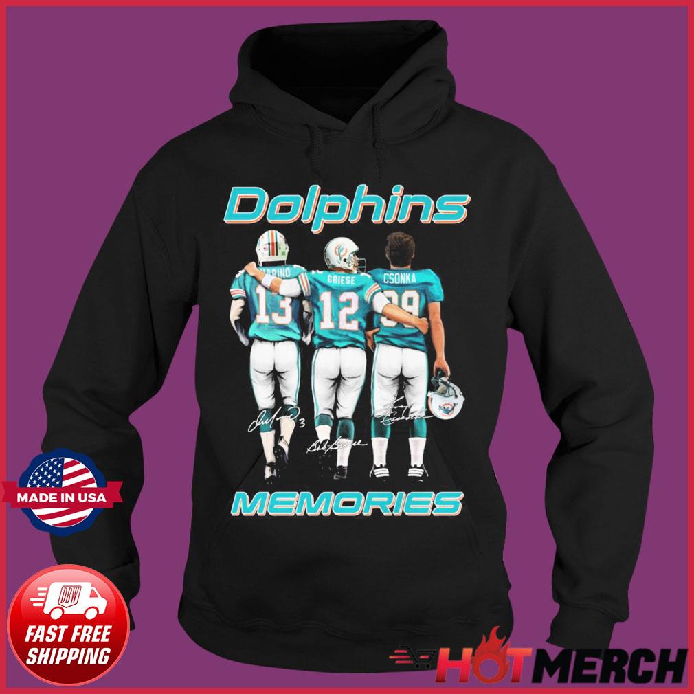 Miami dolphins dan marino signature shirt, hoodie, sweater, long sleeve and  tank top