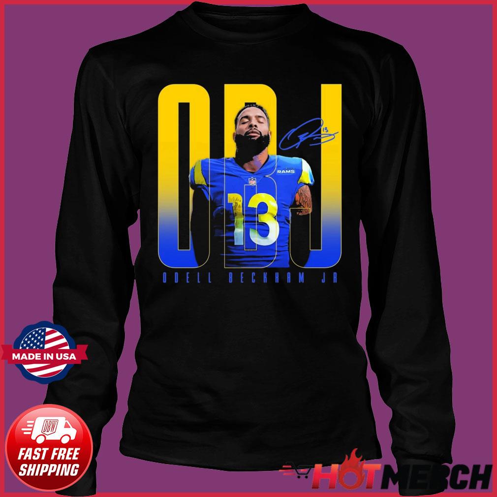 Odell Beckham Jr Los Angeles Rams Signature T-Shirt - Tentenshirts