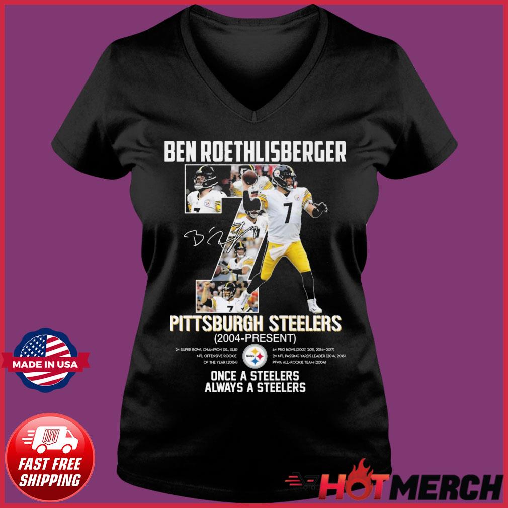 Ben Roethlisberger Pittsburgh Steelers 2004-2021 signatures thank you for  the memories shirt, hoodie, sweater, long sleeve and tank top