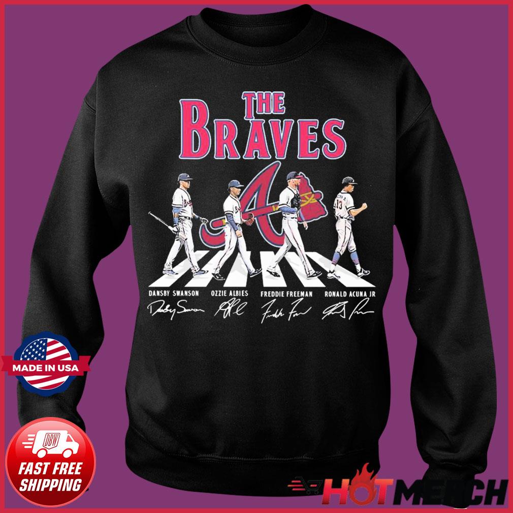 The Atlanta Braves Team Baseball Abbey Road 2021 World Series Champions  Signatures Shirt, hoodie, sweater, long sleeve and tank top