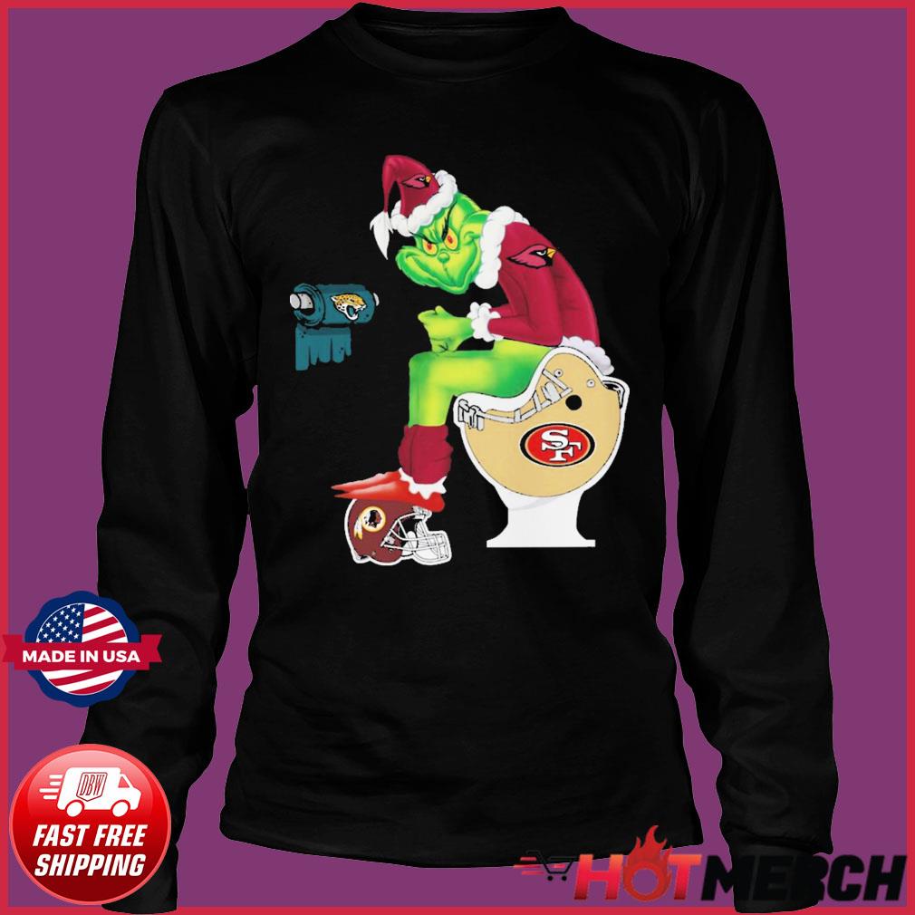 2020 grinch hand san francisco 49ers merry christmas shirt, hoodie,  sweater, long sleeve and tank top