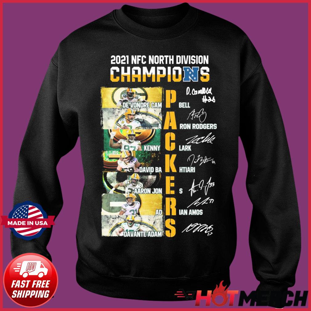 Official Green Bay Packers 2021 NFC North Division Champions Trophy  Collection T-Shirt, hoodie, sweater, long sleeve and tank top