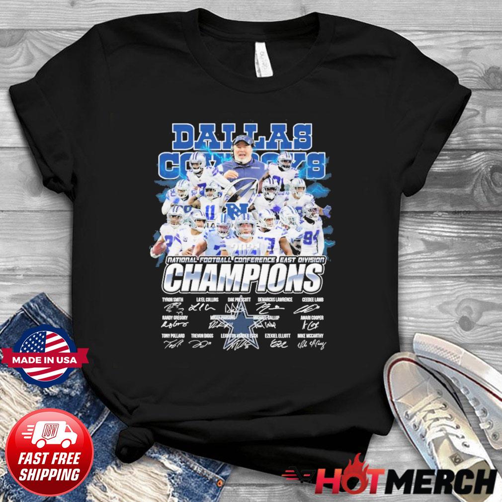 Dallas Cowboys 2021 2022 NFC East Division Champions Autographed NFL shirt,  hoodie, sweatshirt and tank top