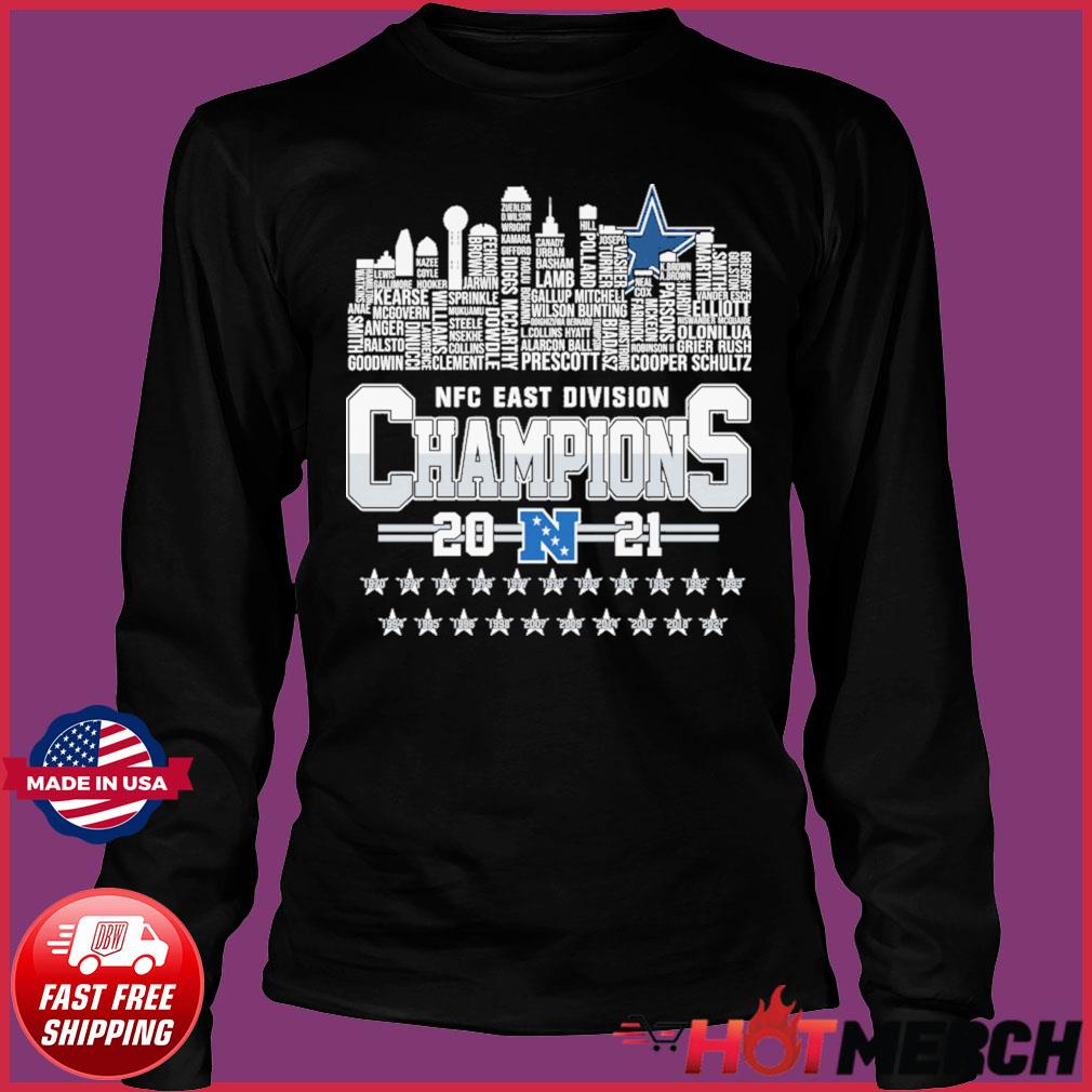 2021 NFC East Division Champions Dallas Cowboys Football Team Signatures  Shirt, hoodie, sweater, long sleeve and tank top