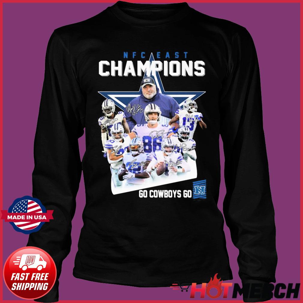 Dallas Cowboys Team Signature 2021 NFC East Champions Unisex T