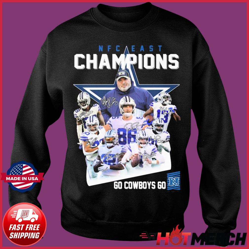 Dallas Cowboys Team 2021 Signature NFC East Champions Unisex T-Shirt,  hoodie, sweater, long sleeve and tank top