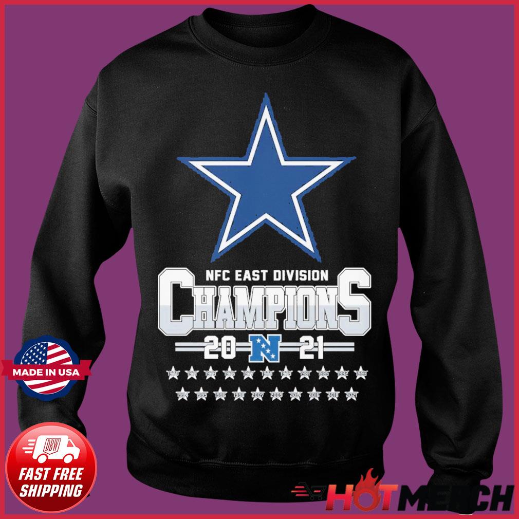 Dallas Cowboys Nike 2021 NFC East Division Champions Trophy Collection T- Shirt, hoodie, sweater, long sleeve and tank top