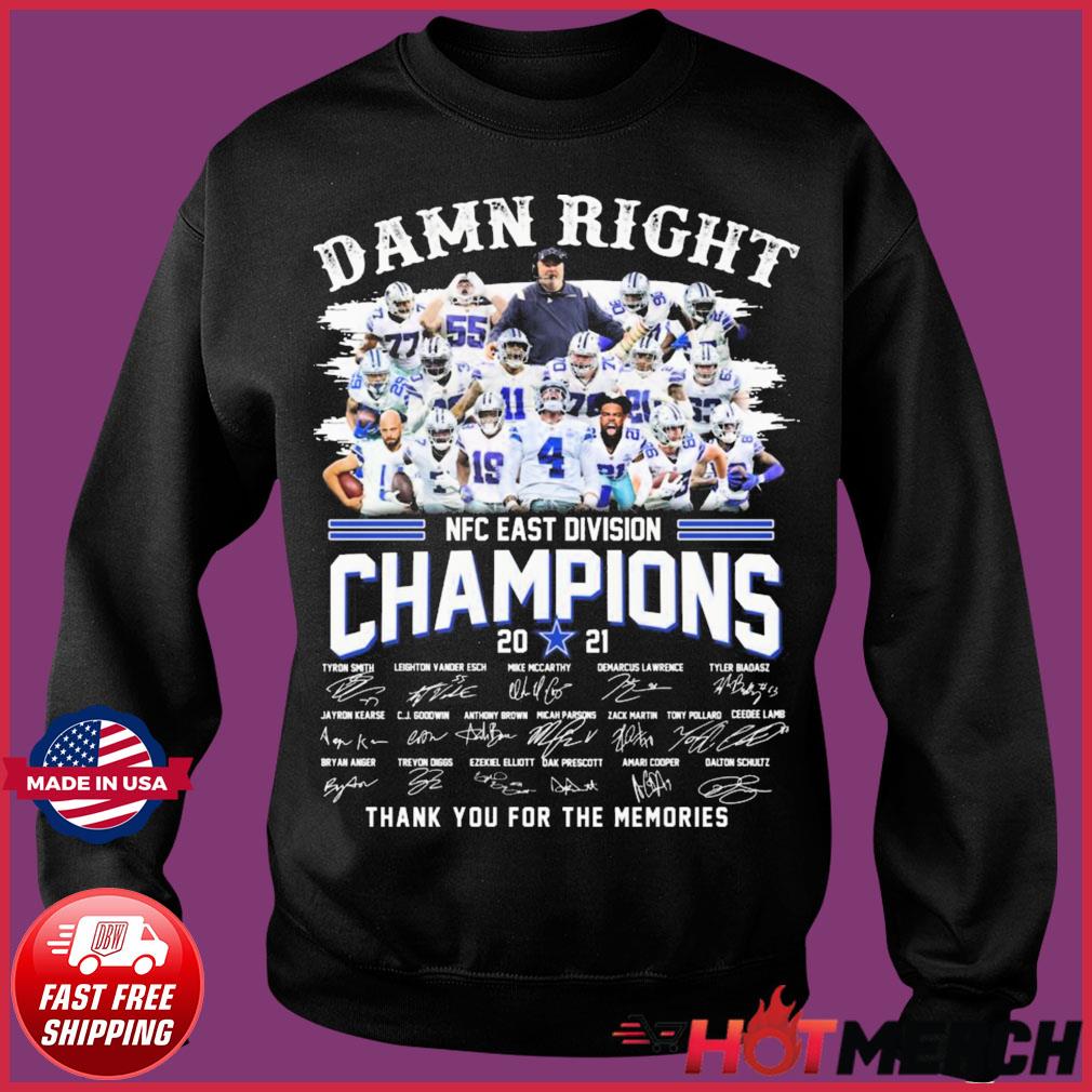 Dallas Cowboys team signature nfc east champions 2021 shirt, hoodie,  sweater, long sleeve and tank top