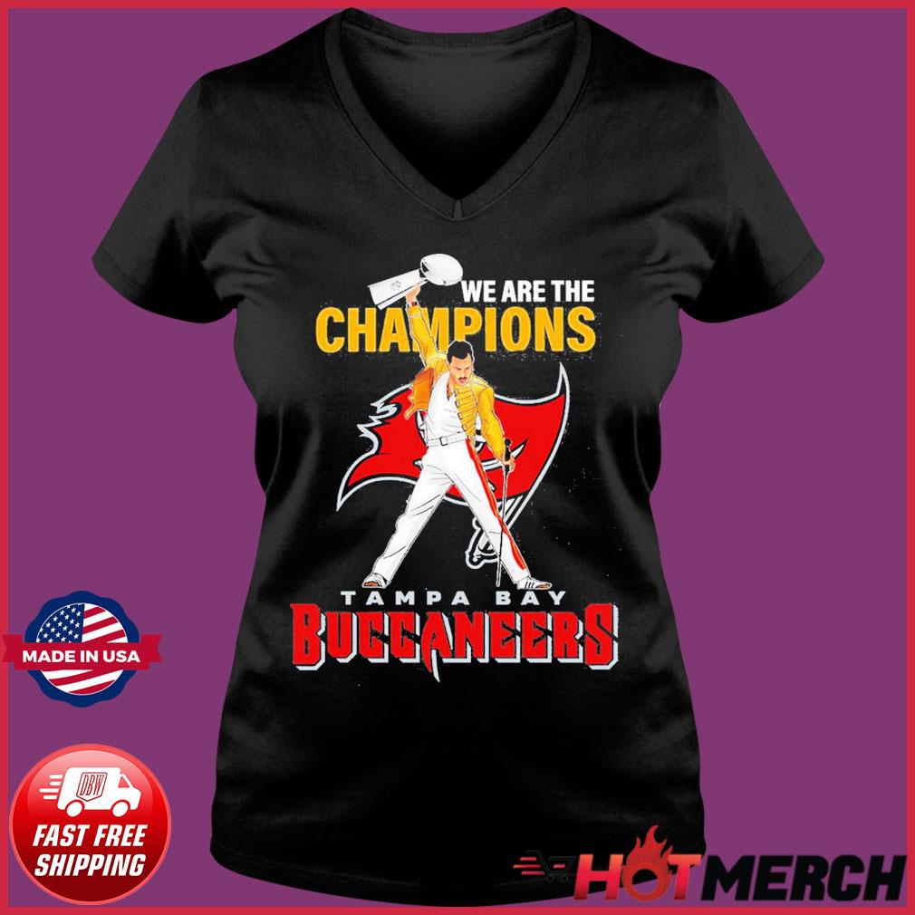 Freddie Mercury We Are The Champions Tampa Bay Buccaneers NFC Champions T- shirt, hoodie, sweater, long sleeve and tank top