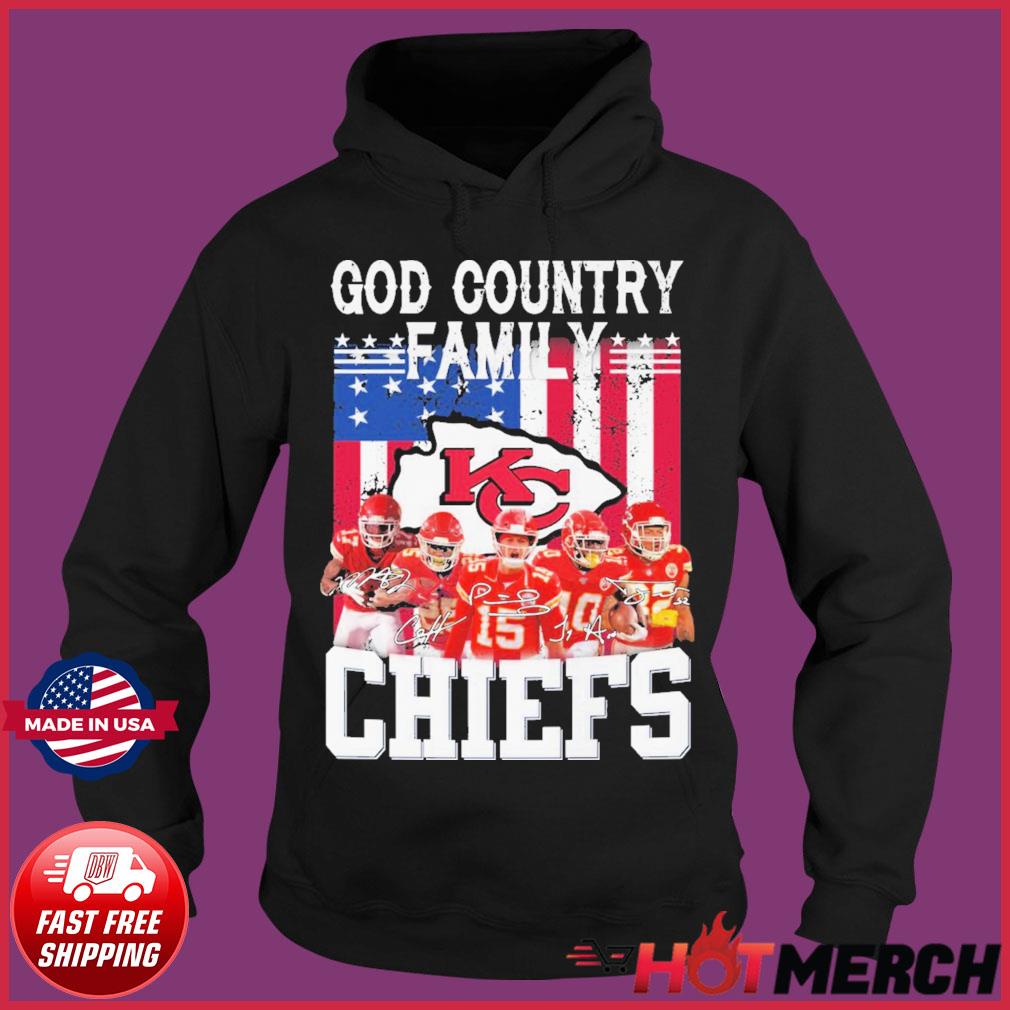 God Family Country Kansas City Chiefs 2023 signatures shirt, hoodie,  longsleeve, sweatshirt, v-neck tee