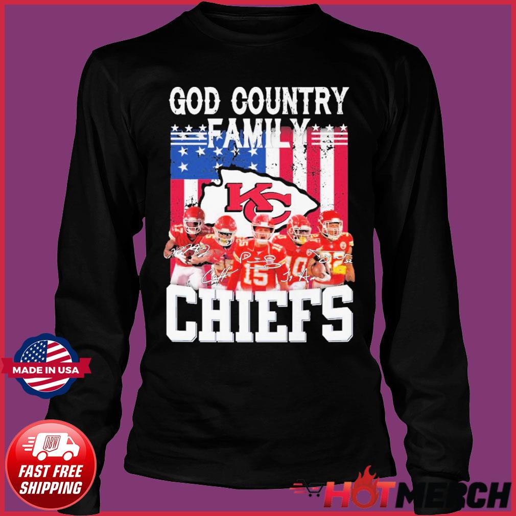 God Family Country Kansas City Chiefs 2023 signatures shirt, hoodie,  longsleeve, sweatshirt, v-neck tee