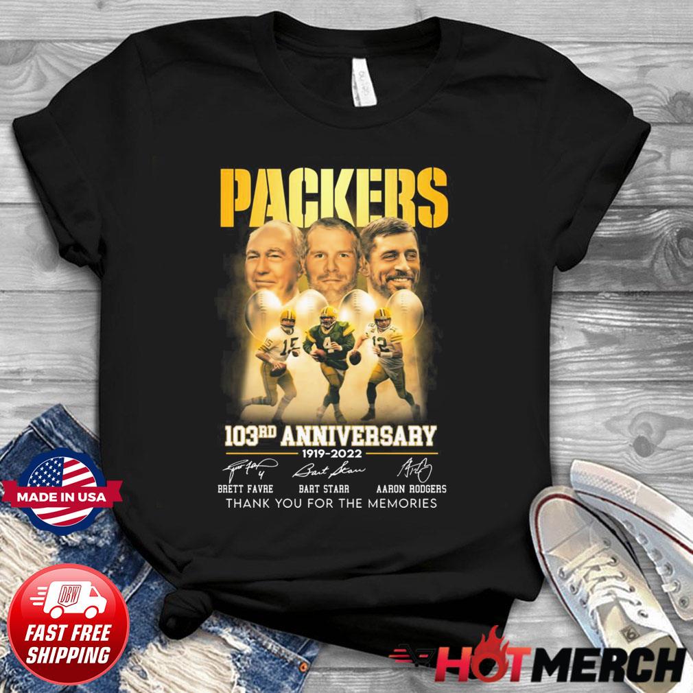 Green Bay Packers 103rd anniversary tshirt