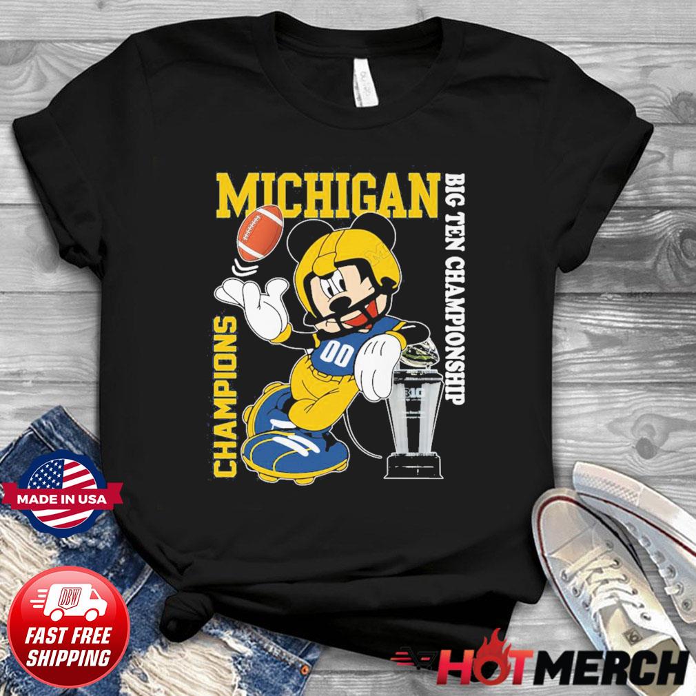 Mickey mouse Michigan Big Ten Championship shirt, hoodie, sweater