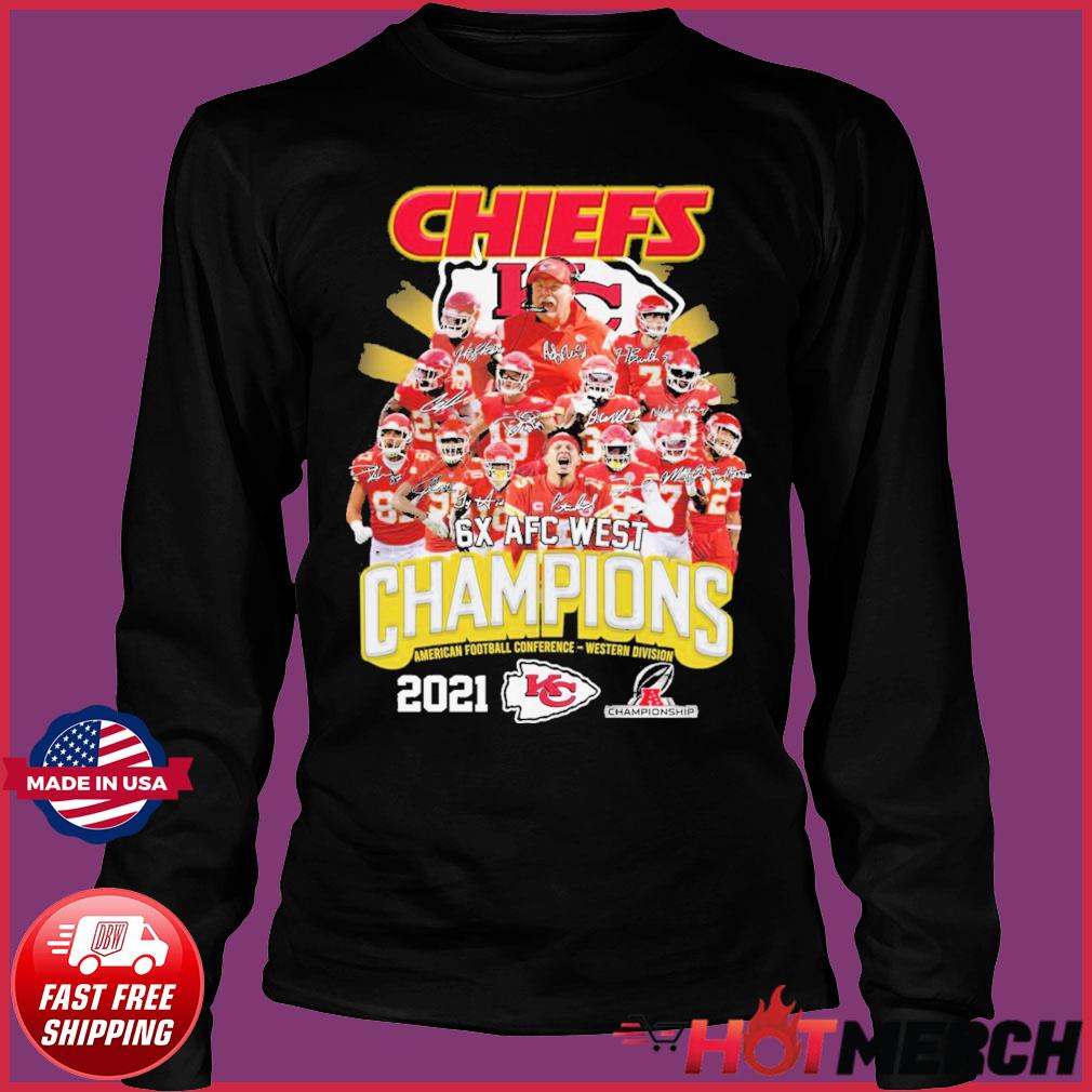 Kansas City Chiefs 2021 AFC Championship Champions signatures shirt,  hoodie, sweater, long sleeve and tank top