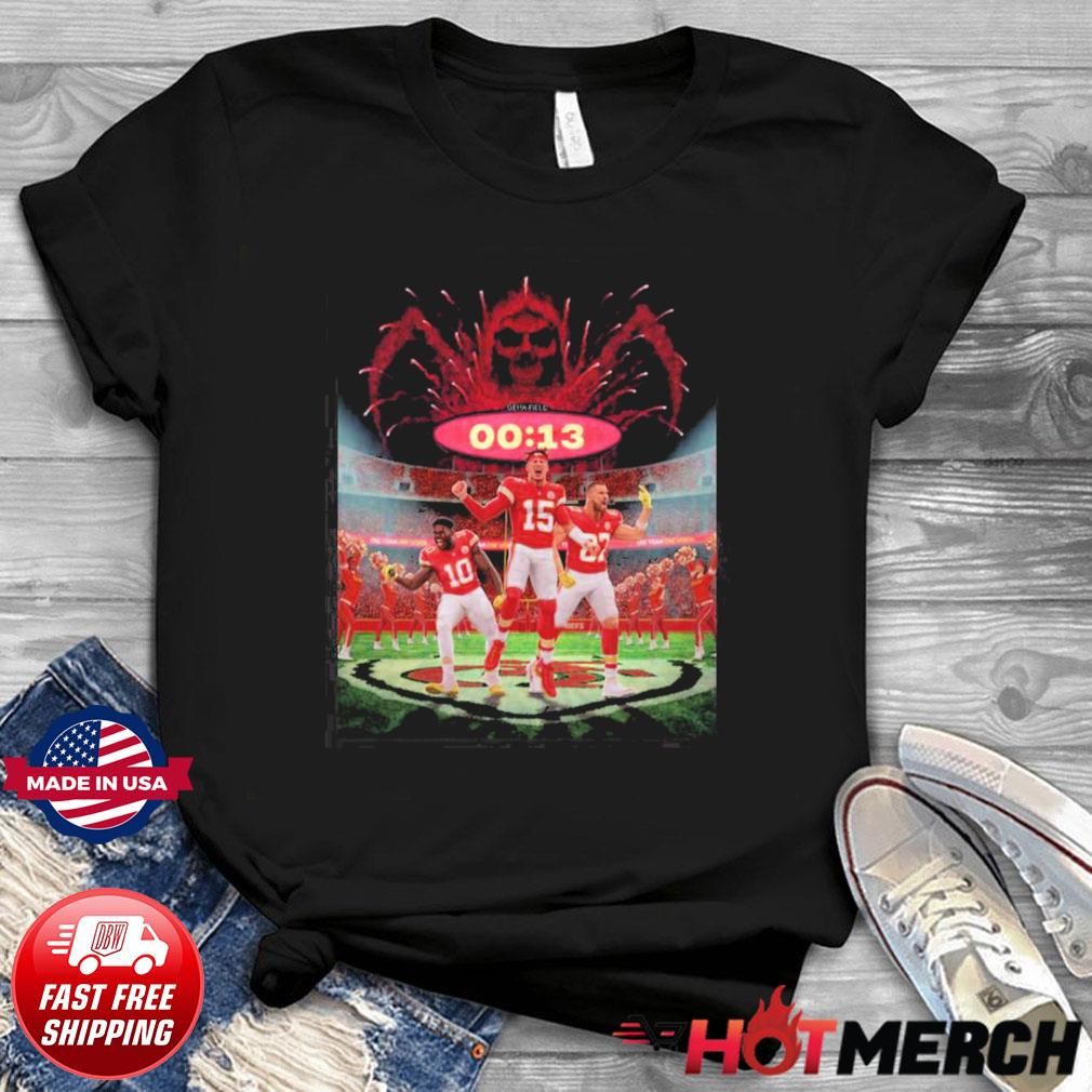 Chiefs 13 Seconds T-Shirt Be The Grim Reaper 13 Second