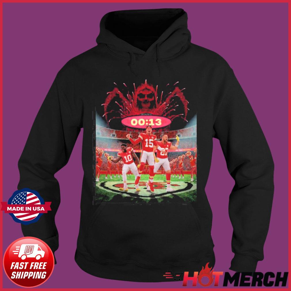 Kansas City Chiefs Fear the Reaper 13 seconds shirt, hoodie, sweater,  longsleeve and V-neck T-shirt