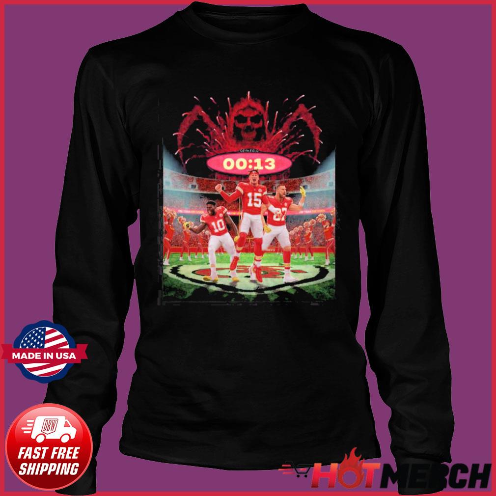 Kansas City Chiefs Fear the Reaper 13 seconds shirt, hoodie, sweater,  longsleeve and V-neck T-shirt