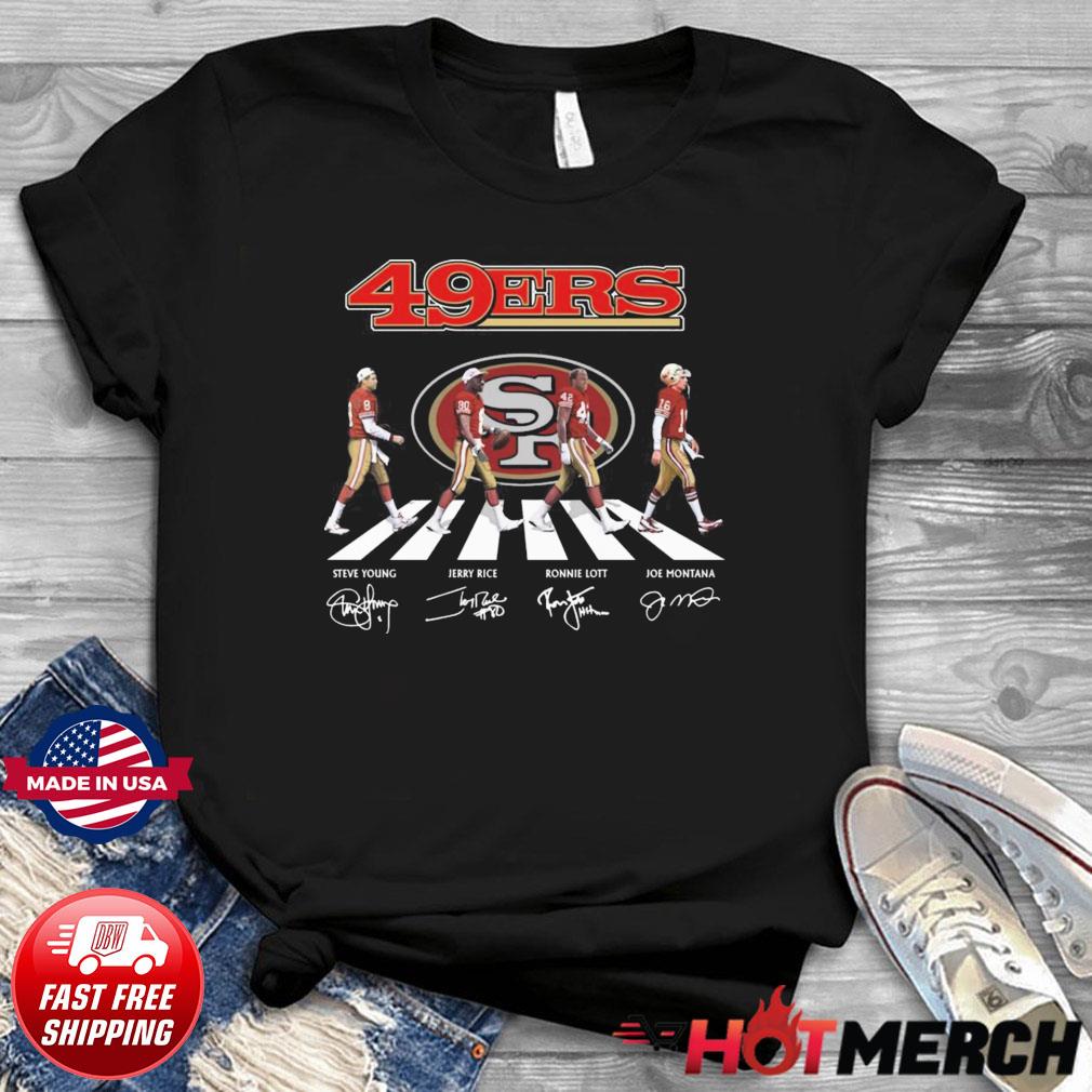 San francisco 49ers jerry rice vs Joe Montana city signatures Shirt,  hoodie, sweater, long sleeve and tank top