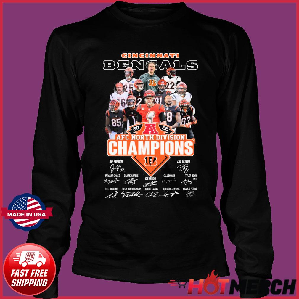 Cincinnati Bengals 2021 2022 AFC North Division Champions NFL football shirt,  hoodie, sweatshirt and tank top