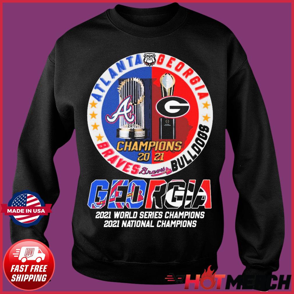 2021 Champions UGA Bulldogs Braves Atlanta Shirt