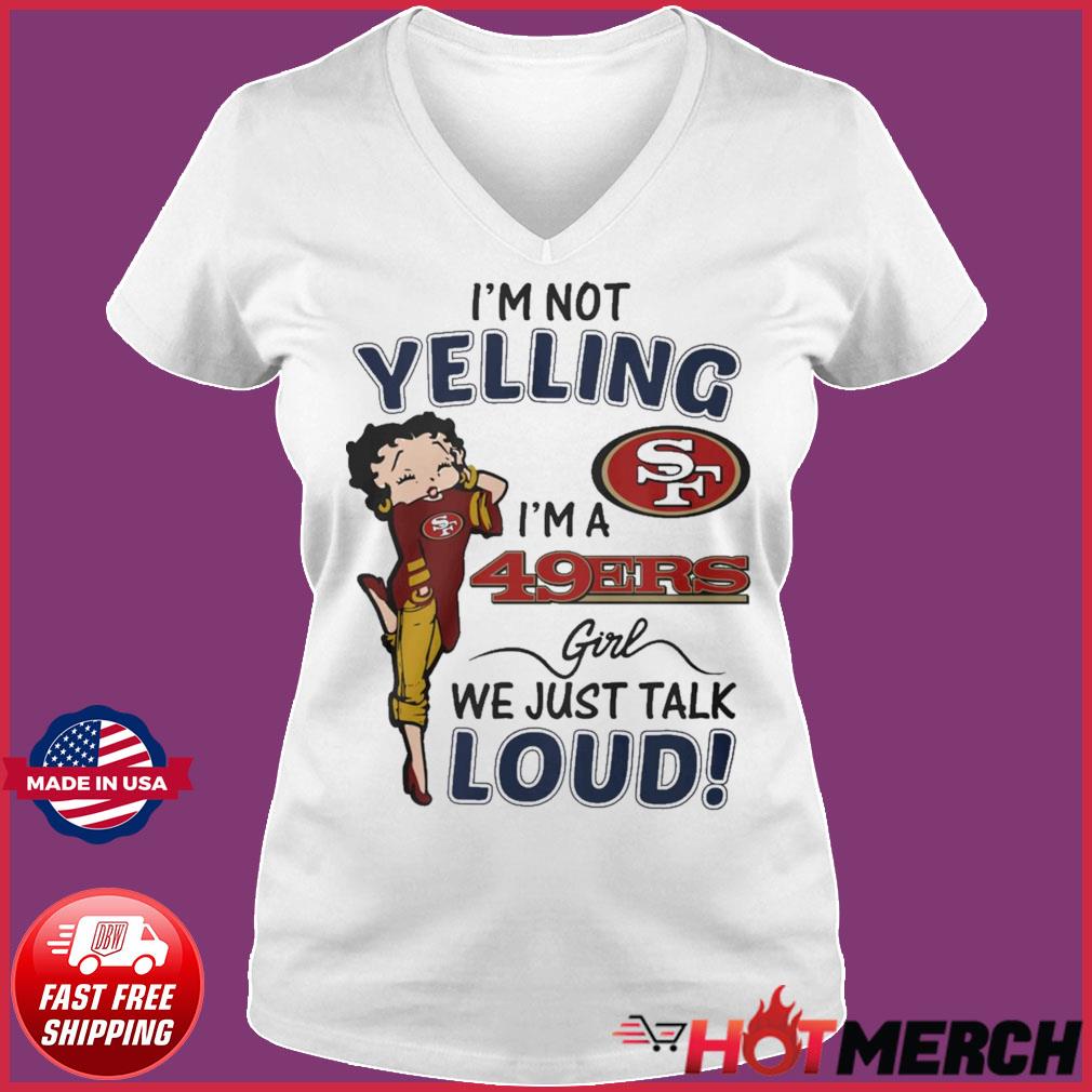 San Francisco 49ers Betty Boop Brown Skin NFL Lady T Shirt, hoodie