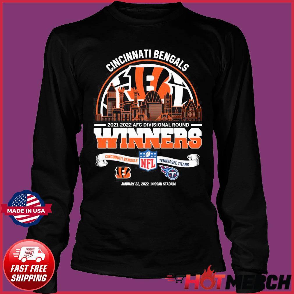 Cincinati Bengals 2022 NFL Division Round Champions Bengals vs Titans  shirt, hoodie, sweater, long sleeve and tank top