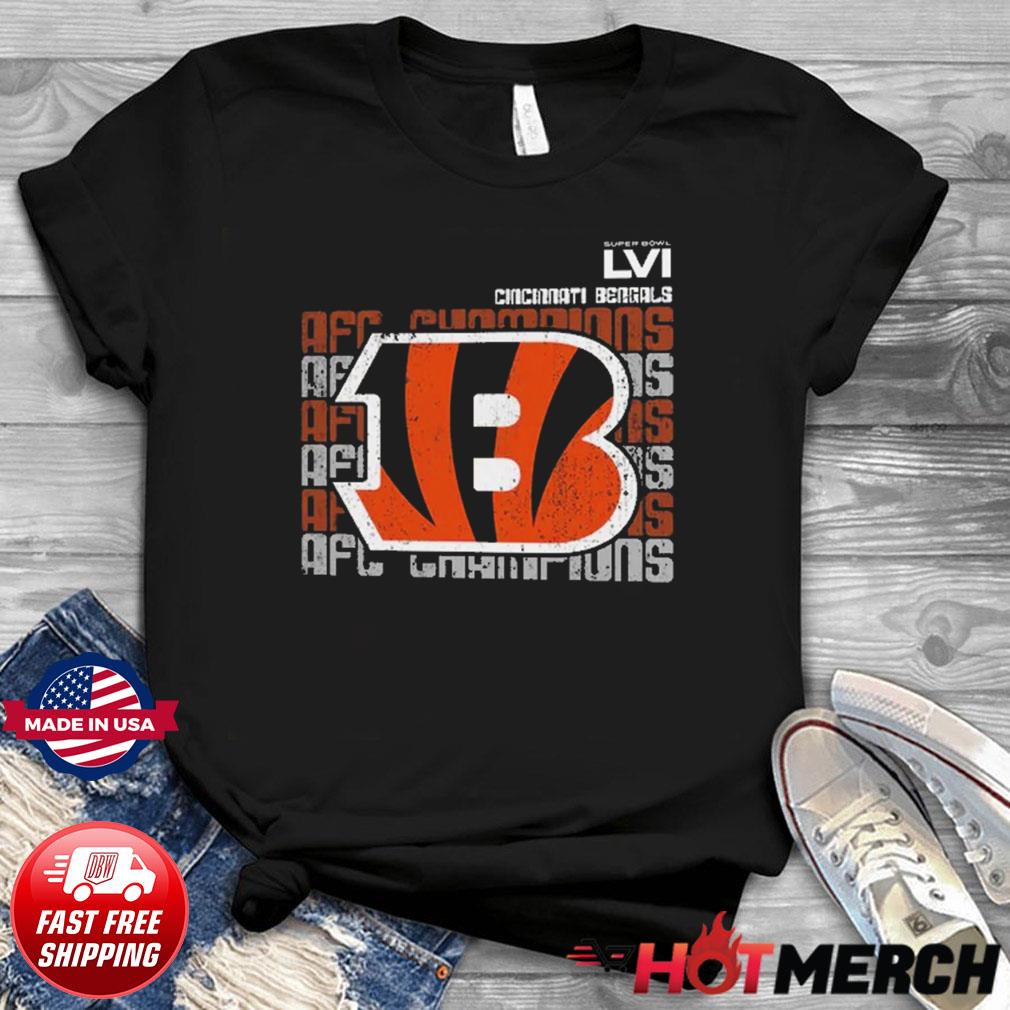 Cincinnati Bengals 2021 AFC Champions Hometown T-Shirt - Black