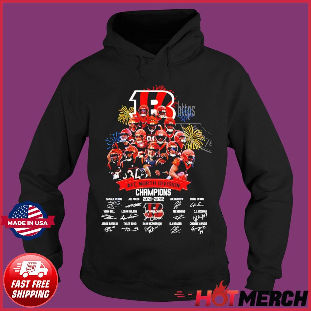 Cincinnati Bengals 2021 2022 AFC North Division Champions shirt, hoodie,  sweater, long sleeve and tank top